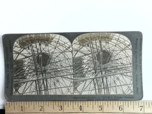 19005 Battleship Wireless Signal Tower Stereoview Keystone View Co 1900s - Picture 1 of 2