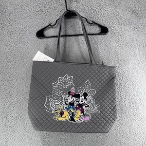 Vera Bradley Disney Vera Large Tote Bag MICKEY Minnie Mouse Piccadilly Paisley - Picture 1 of 9