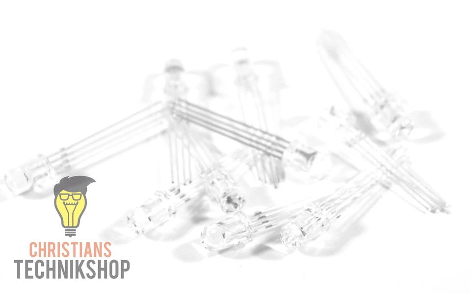 CHRISTIAN'S TECHNIK SHOP 10 Stück | RGB LEDs | Leuchtdiode 5mm Durchmesser | lange Lebensdauer