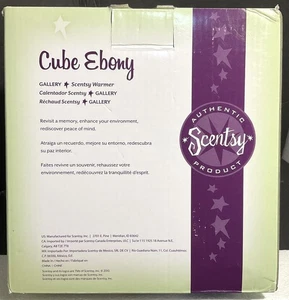 Scentsy Cube Ebony Warmer - Full-Size - NEW in original box - Picture 1 of 7