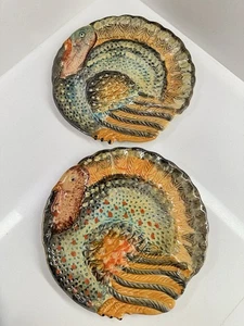 Italica ARS vintage hand-painted ceramic turkey serving dish - Picture 1 of 13