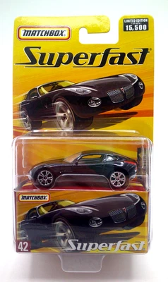 MatchBox SUPERFAST PONTIAC SOLSTICE #42 Black Limited Edition 1 of 15,500 - Image 1 of 3