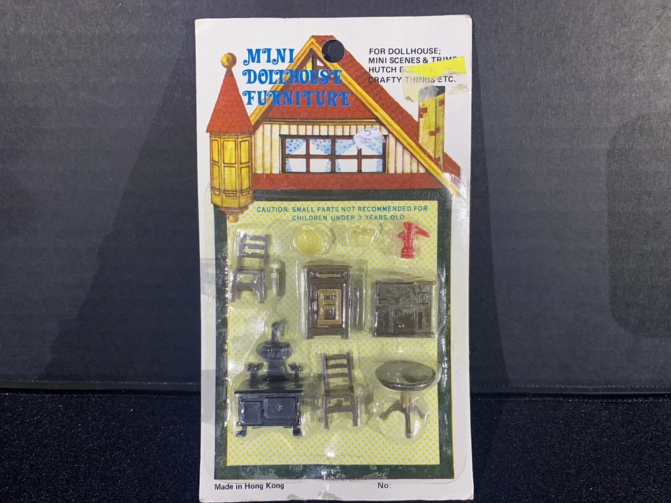 Dollhouse Miniature 1 48 Scale Plastic Kitchen Furniture Set