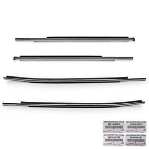 Set 4dr Outer Door Weatherstrip Window Seal Belt For Toyota Revo 2015 2020 - Imagen 1 de 8