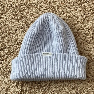 O'Neill Beanie Women's One Size Light Blue Beanie Hat Woven Snow Cold Weave - Image 1 of 4