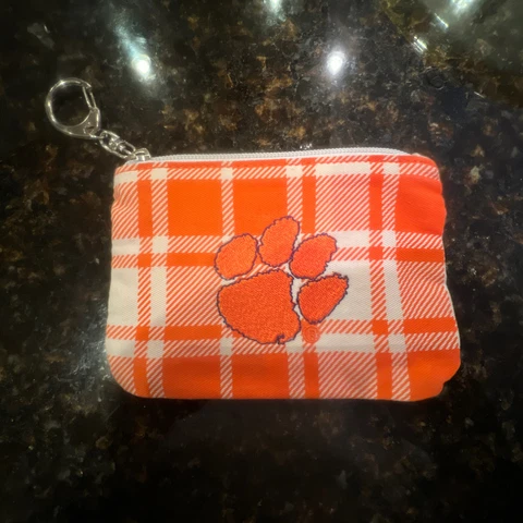 Clemson Tigers Zippered Coin Pouch Keychain ID Holder from Spirit Ready Cover
