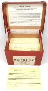 MCM Standard Registration Cards Chevrolet Ford Plymouth Clayton Illinois 1950s - Picture 1 of 12