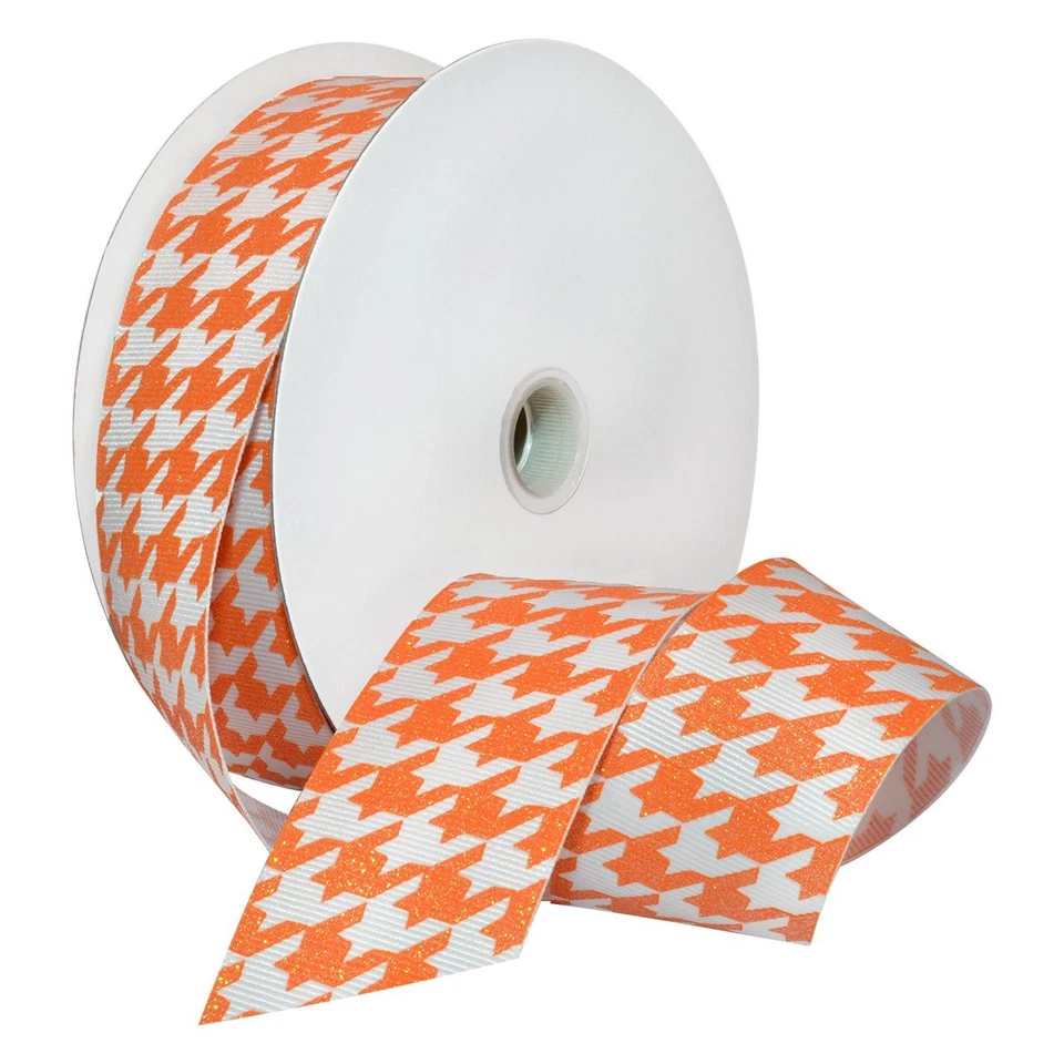 Cinta de grosgrain de dientes de perro 7509,38/25-668 1-1/2 pulgada por 25 yardas mandarina Foto 1 de 1