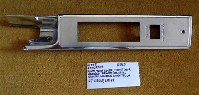 Cadillac Fleetwood 60S/Brougham 1967 LH reposabrazos puerta delantera placa de interruptor Foto 1 de 4