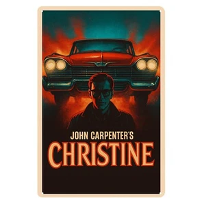 Poster in metallo film Christine John Carpenter - Insegna da collezione - Dimensioni: 20x30 cm - Foto 1 di 4