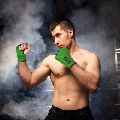 Boxing Hand Wraps, Boxing, Compression Wrist Sleeves, Padded Gloves MMA Muay Tha - Image 1 of 4