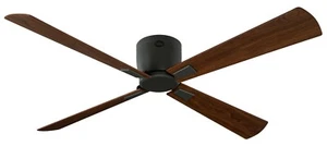 VAM Ventilatore da soffitto piatto DC Luna Grafite Noce 112 cm 2-3-4 ante e FB - Foto 1 di 2