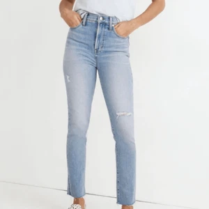 Madewell 26 The Perfect Vintage Jeans Light Blue Distressed High Rise Straight.. - Picture 1 of 13