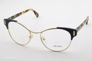Prada VPR61T VAY-1O1 Damen Cat Eye Brille Brillengestell Gold 52mm - Bild 1 von 8