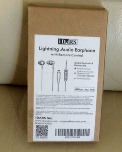 iDARS Lightning Audio Earphone for iPhone, iPad, iPod - w/ Remote Control-black - Picture 1 of 6