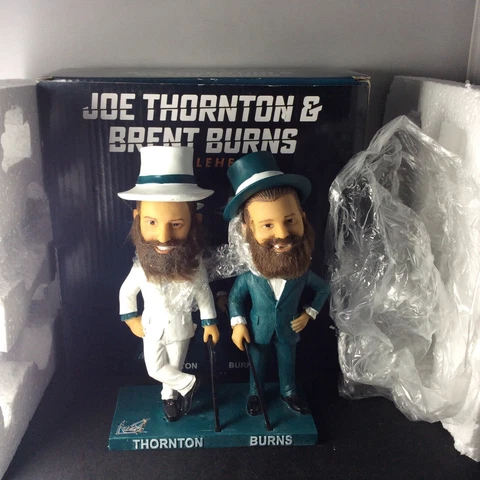 San Jose Sharks Brent Burns & Joe Thornton Bobblehead SJ Cover