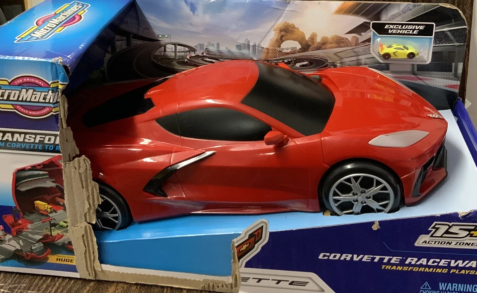 Micro Machines HTF Chevy Corvette Play Set Transforming Playset 2021 2020
