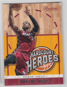 2013-14 Prestige Hardcourt Heroes Miami Heat Basketball Card #18 Dwyane Wade