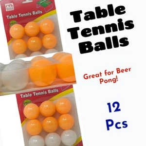 12 Pack Beer Ping Pong Balls Table Tennis Washable Drinking Game Ball - Picture 1 of 3