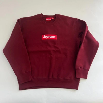 New Supreme Box Logo Crewneck - FW22 – Cardinal – Size Small - Image 1 of 3