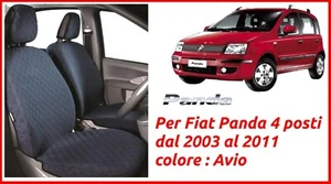 Coprisedili Fiat Panda 2003 2011 4 posti fodere set su misura trapuntate blu ! - Bild 1 von 3