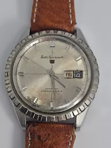 Vintage 1960s Men's Seiko Sportsmatic 5 6619-9000 21 Jewels Automatic 38mm Watch - Picture 1 of 21