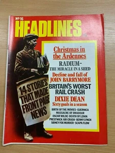 HEADLINES MAGAZINE #16 (DEC 1972) - HOW DID LENIN DIE? / OSCAR WILDE (P3) - Bild 1 von 9