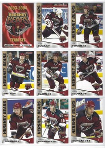 2003-04 Hershey Bears (AHL) complete 25 Choice Marketing card set