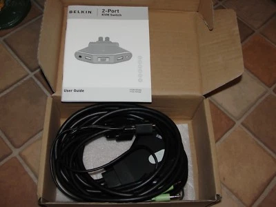 Belkin 2-Port KVM Switch Type: F1DL102Uea - Image 1 of 4