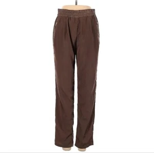Pantalones Love Tree Talla S Marrón Cintura Elástica Levantamiento Ligero Sedoso Brillante - Imagen 1 de 7