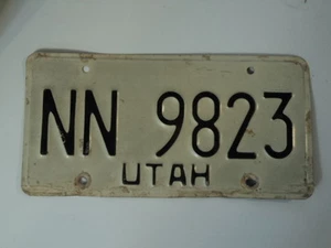 VINTAGE EXPIRED UTAH License Plate NN 9823 UT X - Picture 1 of 1