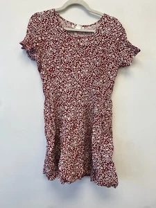 Vintage 90er RAMPAGE Kurzarmkleid mit Blumendruck Rot Weiß Grunge Kleid Größe 6 S/M - Bild 1 von 5