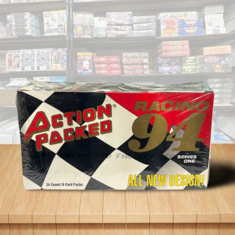 1994 Nascar Action Packed Series 1 Race Sealed Factory Box - 24 Packs - Image 1 of 1