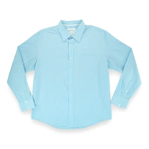 Aeropostale Nineteen Eighty Seven Men's Striped Dress Shirt Blue Size XL - Picture 1 of 5