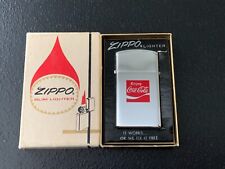 Vintage Unfired ENJOY COCA-COLA COKE Zippo Slim Lighter with Box