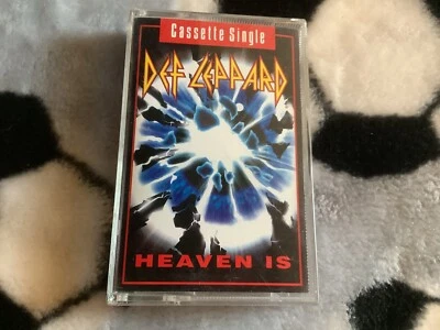 Def Leppard - Heaven Is - Original UK Cassette Single - LEPMC 9 - Image 1 of 4