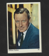 1960 Maple Leaf Gum #64 WILLIAM HOLDEN Movie Star Card