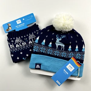 ALDI Gear Beanie & Matching XS Pet Sweater Limited Edition 2023 Navy Blue - Bild 1 von 7