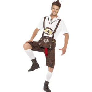 Lustiges Bayernfest Kostüm Lederhosen mit Bratwurst Trachtenkostüm XL 56/58 - Bild 1 von 4