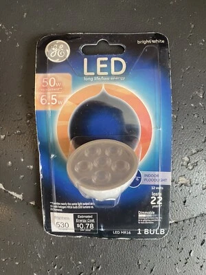 3 LED Indoor Floodlight Bulb 50w 6.5w 12V 530 Lumens MR16 Bright White Dimmable - Image 1 of 4