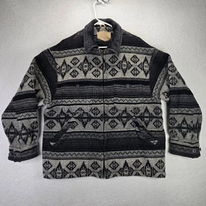 Vintage Woolrich Western Navajo Wolljacke Damen L Decke Mantel Southwestern USA - Bild 1 von 13