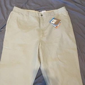 NWT- Columbia Men's Cotton Khaki Pants Size 42x30 Omni-Shield- Free Shipping. - Picture 1 of 8