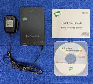 Digi PortServer TS 4 Device Server - 4 x RJ-45 w/Quick Start Guide/Software CD - Picture 1 of 4
