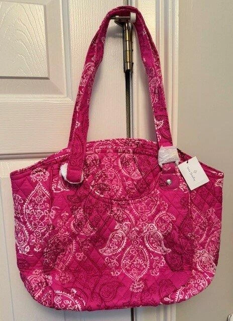 NUEVO CON ETIQUETAS Vera Bradley Rosa Estampado Paisley Glenna Cartera Bolso de Mano Retirado ¡Raro! Foto 1 de 1