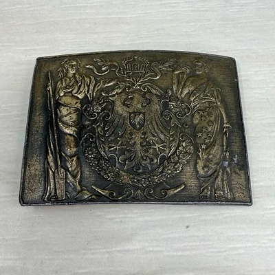 1970s Bergamot Brass Works Belt Buckle Eagle Crown Liberty German - Image 1 of 4