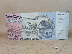 1965 Mustang Factory Original Owners Manual Printed January 1965 Fifth Printing - Picture 1 of 9