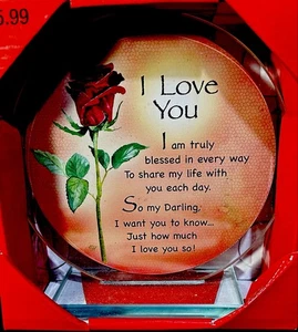 I Love You Shelf Plaque #A119 - Picture 1 of 1