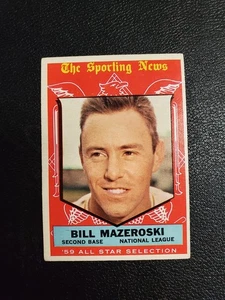 1959 Topps - High # Bill Mazeroski #555 VG-EX schöne Karte - Bild 1 von 3