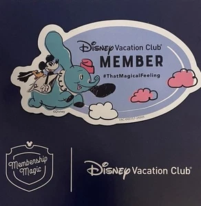 Disney Vacation Club DVC Member Magnet featuring Dumbo Ride Magic Kingdom NEW - Picture 1 of 4