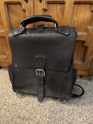 Saddleback кожи Co черный рюкзак и сумка-планшет 2 в 1 - Изображение 1 из 4